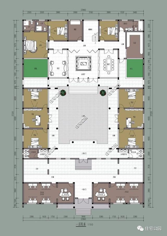 四合院戶型方案圖大全，徽派四合院PK北式四合院