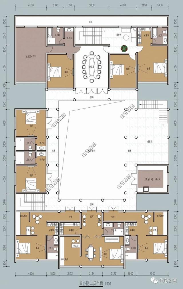 四合院戶型方案圖大全，徽派四合院PK北式四合院