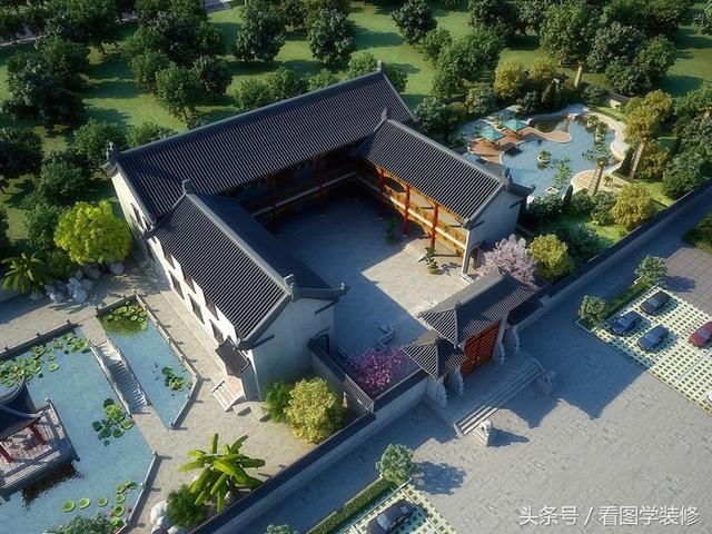 農村四合院房屋設計效果圖大全，美不美看了再說