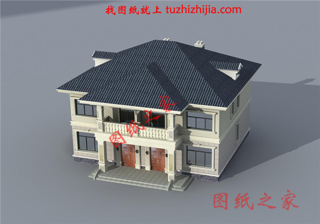 農(nóng)村簡(jiǎn)單雙拼小戶型,總面積190平方米,合理的利用了每一個(gè)空間