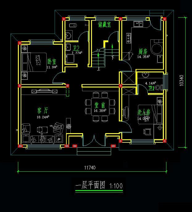 11*10米歐式二層半小別墅設計方案圖，附施工案例實拍照