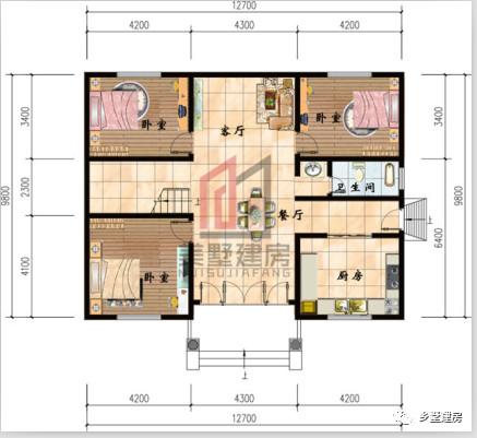 2套農村四層自建樓房戶型圖，1套豪華，1套普通，你怎么選？