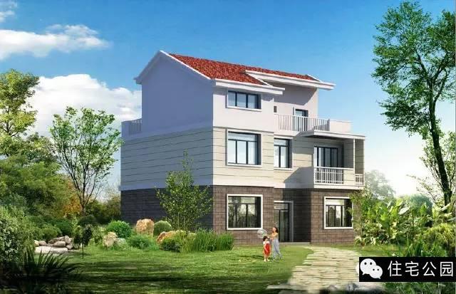 11.7X10米農村3層別墅，兩側無窗、方正實用