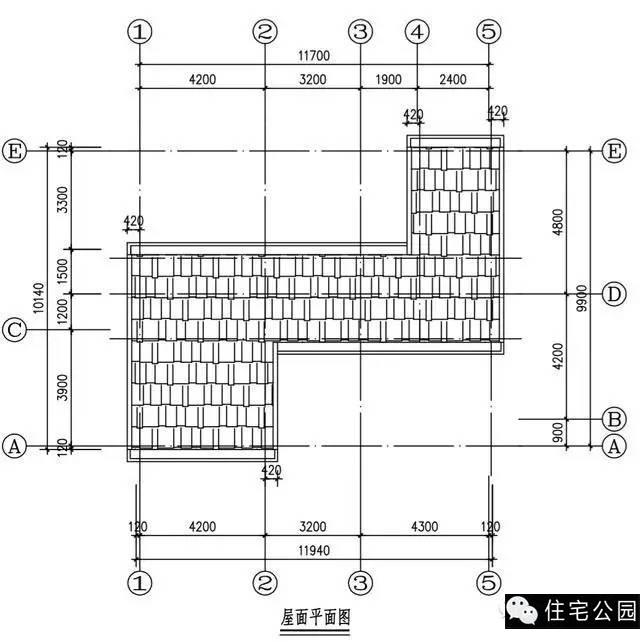11.7X10米農村3層別墅，兩側無窗、方正實用