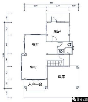 8.5X10.5米別墅戶型，小而精、布局好！