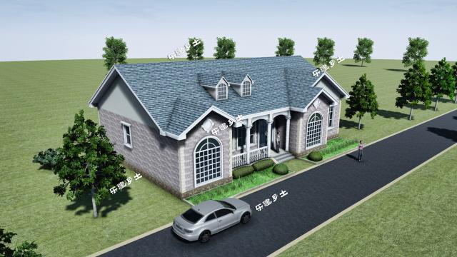 單層美式鄉間小別墅，超富層次感，精致不浮夸