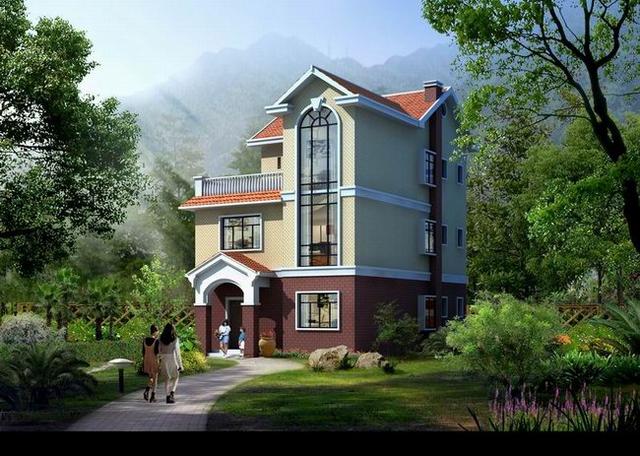 三層農村帶露臺獨幢小別墅設計圖 祖孫三、四代同堂頤養(yǎng)天年