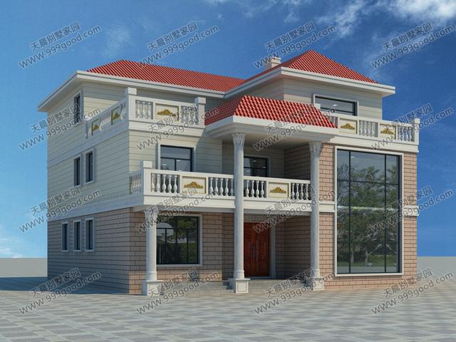 農(nóng)村5套三層別墅設(shè)計圖對比，簡歐造型，套套都是獨一無二！