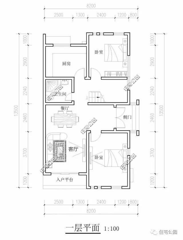 8.4米小面寬戶型設計，3層實用型徽派別墅經典宜居，含全圖！