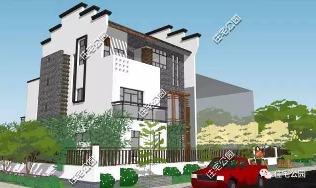 8.4米小面寬戶型設計，3層實用型徽派別墅經典宜居，含全圖！