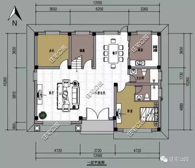 2套別墅戶型，面寬13米不同風格，你更喜歡哪個？