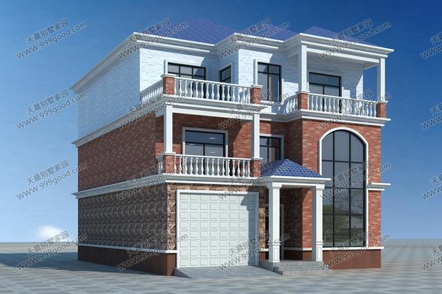 經典設計13X10米鄉(xiāng)村別墅，帶車庫的設計圖你可接受？