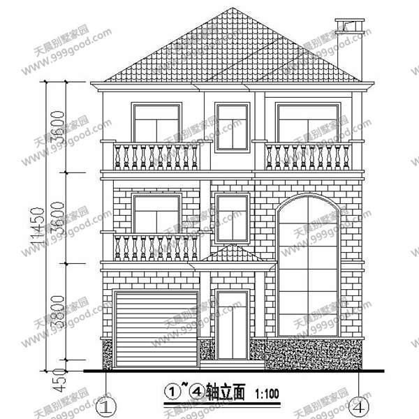 經典設計13X10米鄉(xiāng)村別墅，帶車庫的設計圖你可接受？