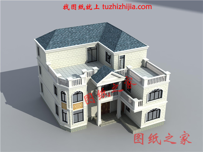 農村兩層半樓房設計圖,平面功能分區明確,布置合理