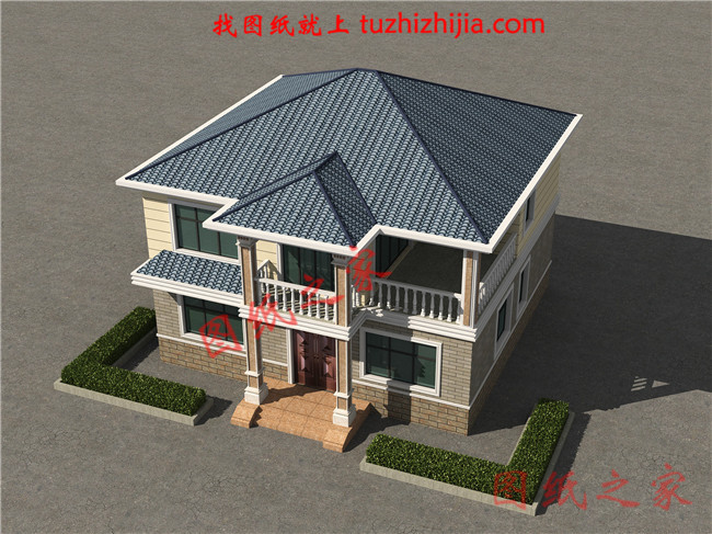 20萬左右普通農村房子設計圖，二層簡約小別墅