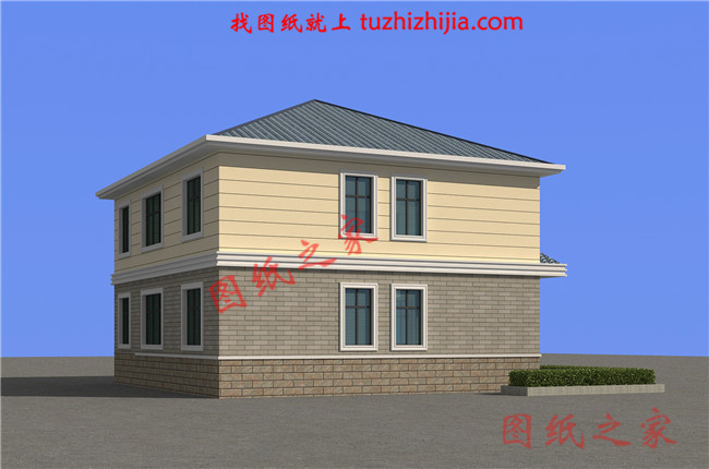 20萬左右普通農村房子設計圖，二層簡約小別墅