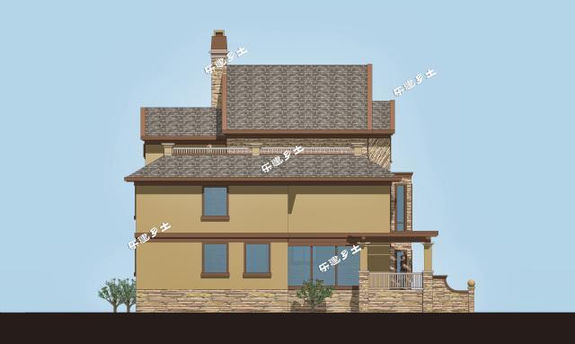 19x13米三層經典美式獨棟別墅全套圖紙，不要再纏著歐式不放啦！