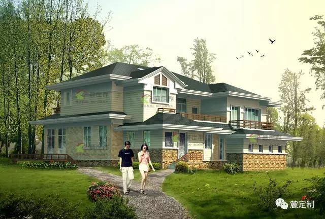 5套風格迥異的自建鄉村別墅，含全套圖紙