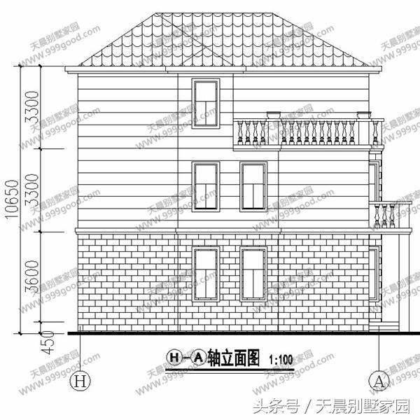 13.1X12.9米別墅設計圖，清雅歐式，經典接地氣！