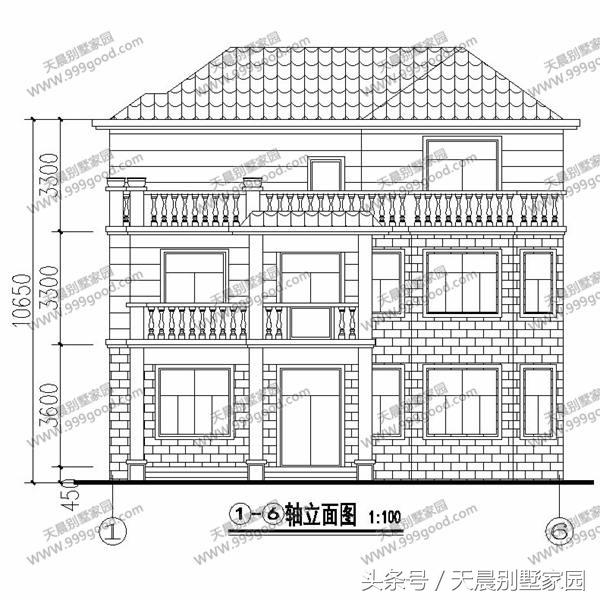 13.1X12.9米別墅設計圖，清雅歐式，經典接地氣！