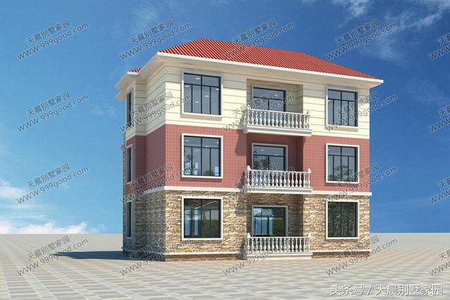 13.1X12.9米別墅設計圖，清雅歐式，經典接地氣！