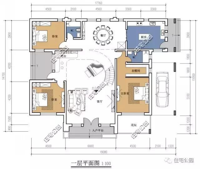 19X15米3層現代別墅，復式樓中樓設計，90后大愛！