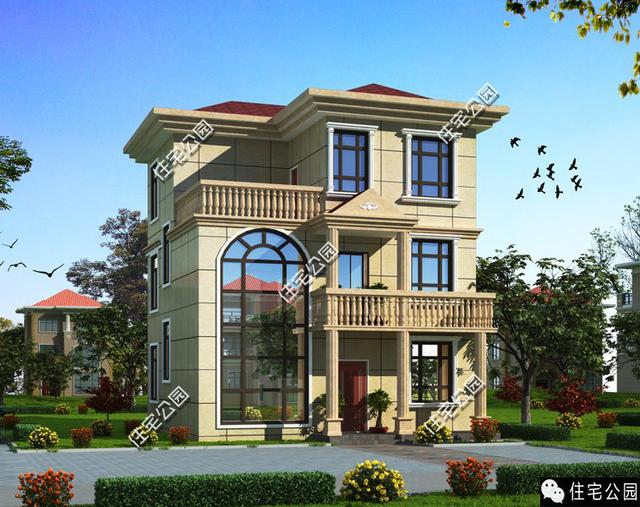 9X9米歐式別墅，同一戶型，2個方案，你愛哪個？