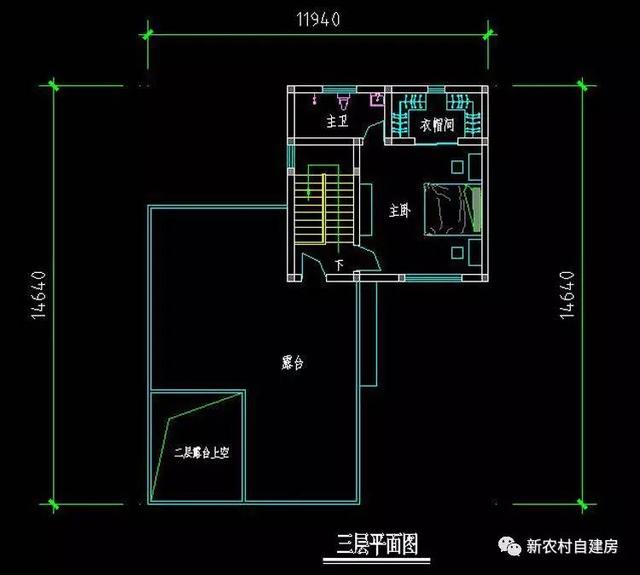 12X18米三層現代農村別墅，30萬帶院子和平層頂
