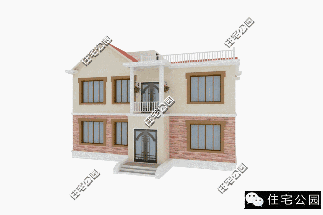 13.5X10米田園別墅，時尚實用，造價24萬！