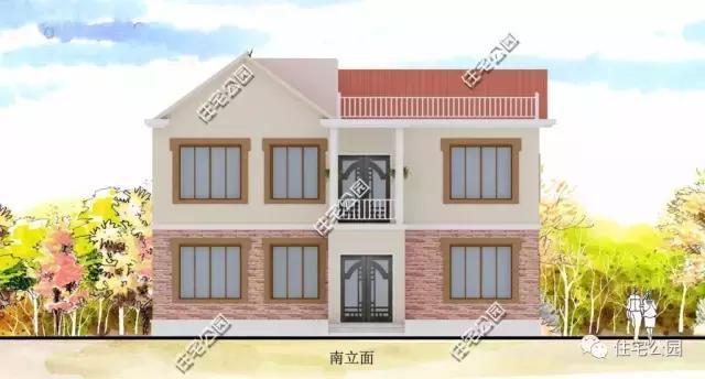 13.5X10米田園別墅，時尚實用，造價24萬！