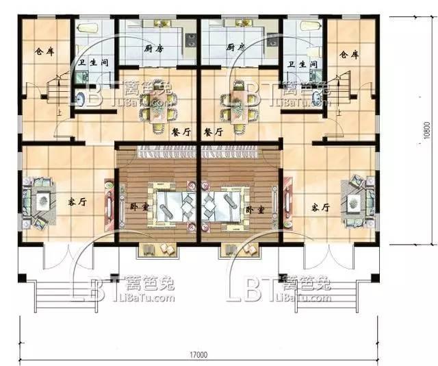 10套自建房雙拼別墅 兄弟聯(lián)排別墅全套圖紙，第八套最受歡迎！