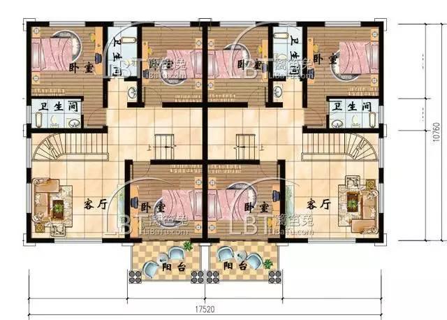 10套自建房雙拼別墅 兄弟聯(lián)排別墅全套圖紙，第八套最受歡迎！
