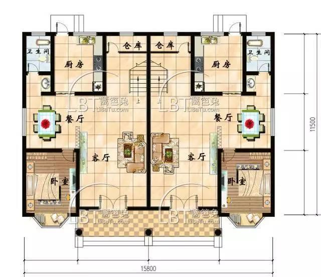 10套自建房雙拼別墅 兄弟聯(lián)排別墅全套圖紙，第八套最受歡迎！
