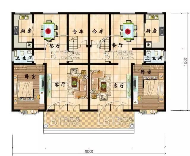 10套自建房雙拼別墅 兄弟聯(lián)排別墅全套圖紙，第八套最受歡迎！