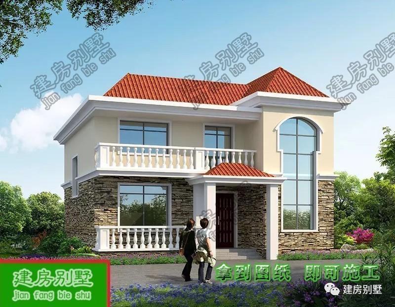 開間11.1米，進深12米朋友圈最熱門兩層農村別墅圖紙