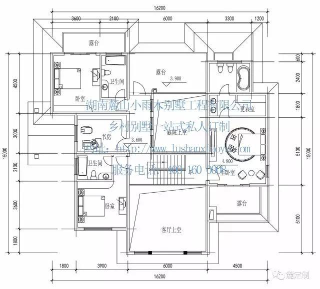 6室3廳6衛經典自建別墅全套圖紙分享