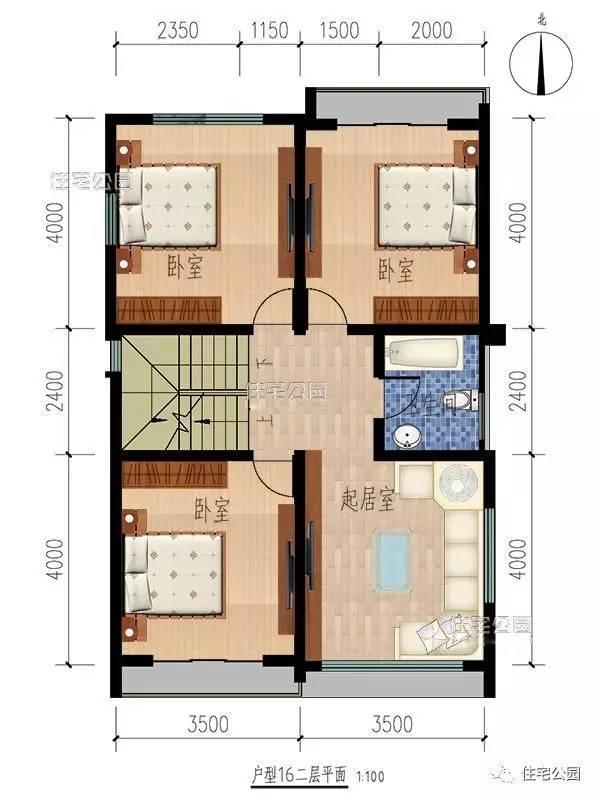 6套占地不到100平的別墅，大家都愛第5套，只因有火炕？