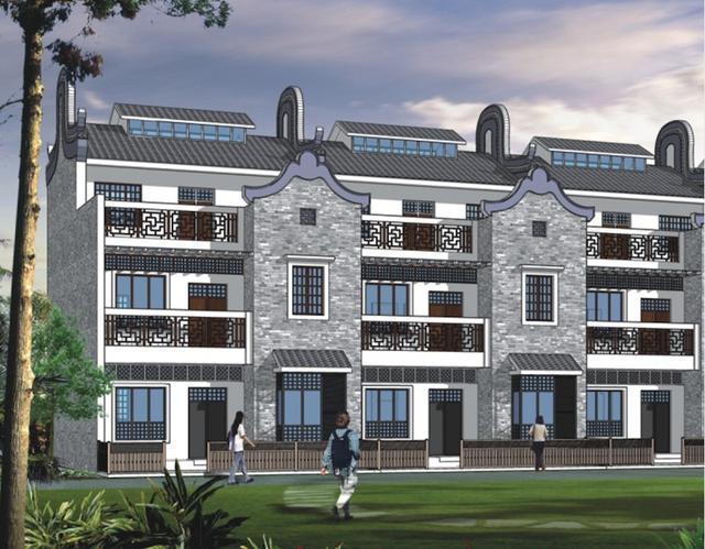 農村聯排別墅，面寬7.8米，有禽畜有菜園！