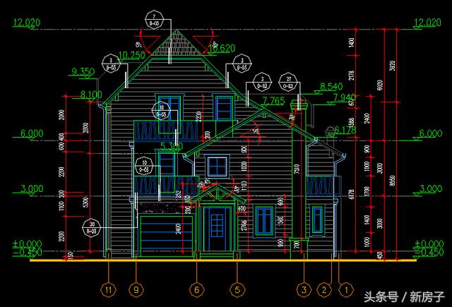 12.74x14.49三層個性年輕小別墅