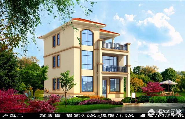 宅基地長12米寬9米帶雙衛生間怎么設計圖紙？