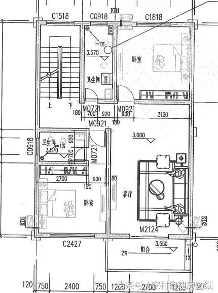 8.5X11.5米三層農村自建房設計方案圖，30-40萬建主體