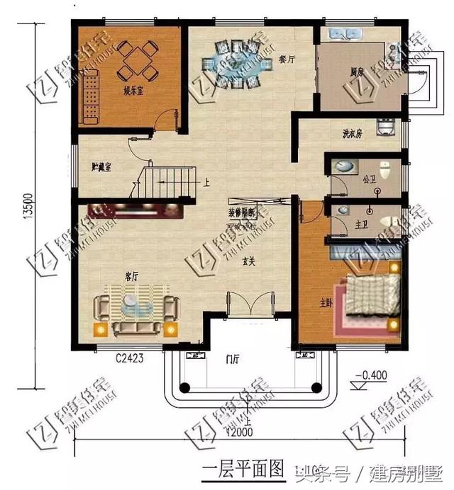2款簡約時尚的兩層小樓設計圖，第一款最受歡迎