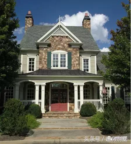 9款美式別墅外觀效果圖實拍，喜歡這種風格