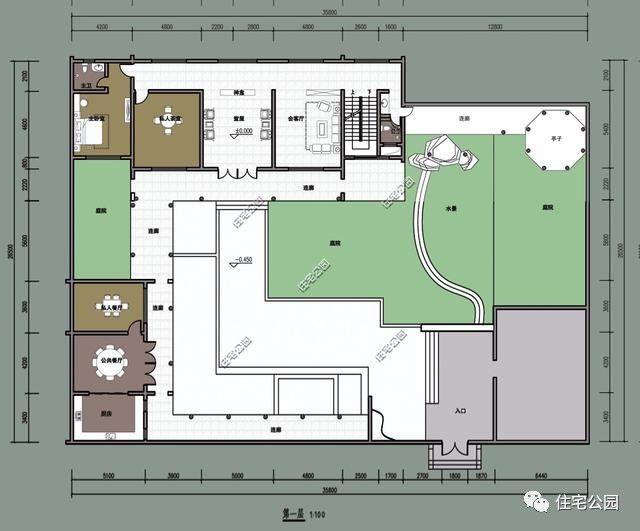 自建房三合院、四合院戶型對比，你喜歡哪個？