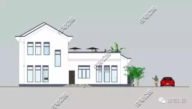 建了這棟中式三合院，洋房別墅都黯然失色了