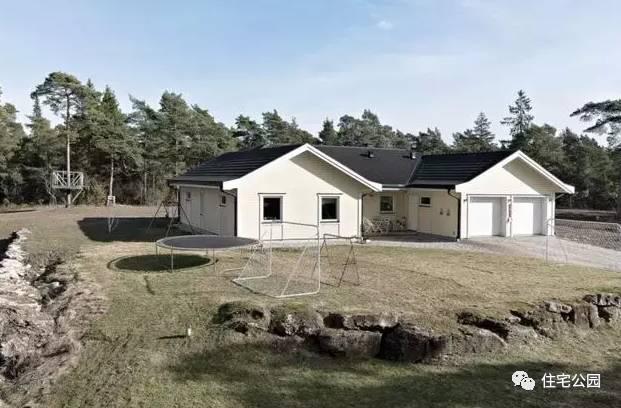 農村一層三合院設計戶型圖，帶完工實景圖