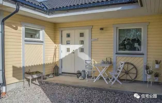 農村一層三合院設計戶型圖，帶完工實景圖