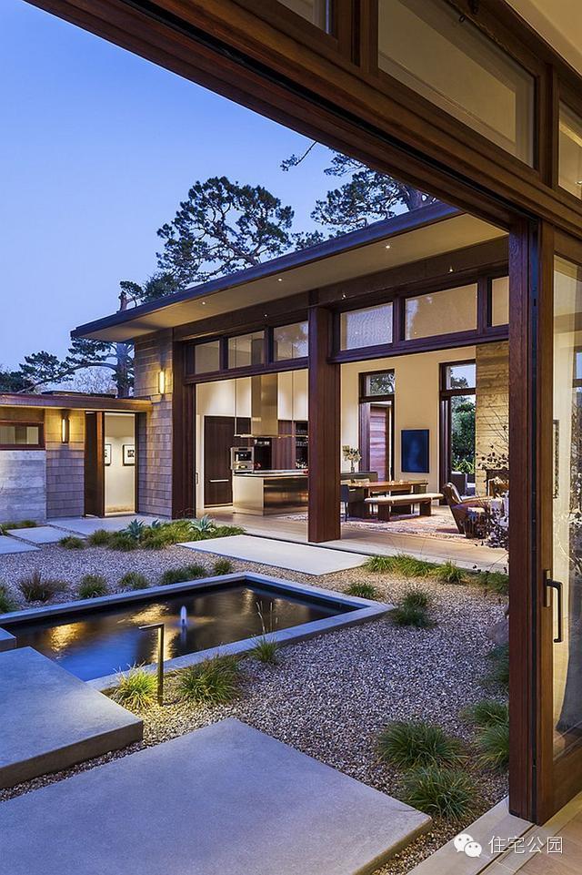 最漂亮的現代三合院實拍圖，完美中堂及庭院