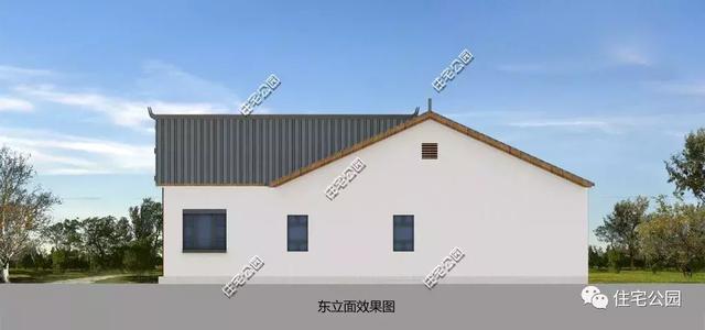 23X16米養老三合院戶型圖，退休后養養花，喂喂雞就靠它了