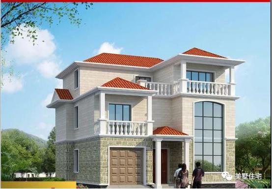 自建房實(shí)景照和效果圖對(duì)比，建好真不比效果圖差